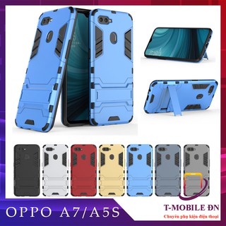 Ốp lưng Oppo A7 A5s,🔥FREESHIP🔥 Ốp iron man chống sốc bảo vệ viền và camera kèm chống xem video cho Oppo A5s A7
