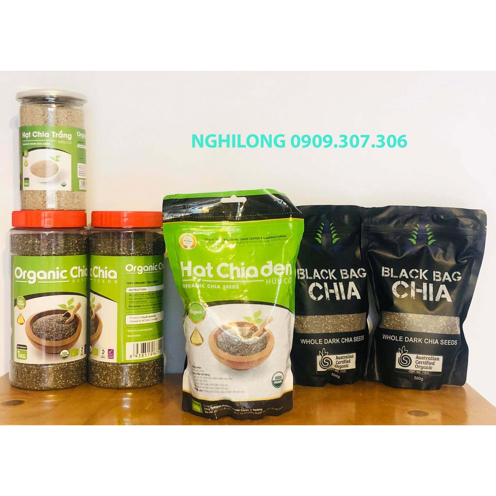 Hạt Chia Đen Hữu Cơ Nam Mỹ  500G