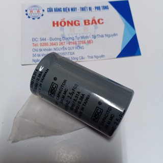 10 tụ điện 2.5 MF Tròn ghi - dùng lắp cho quạt trần và thiết bị điện khác