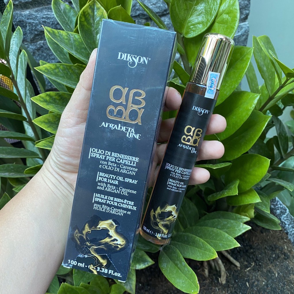 Tinh dầu dạng xịt phục hồi tóc hư tổn Argabeta Beauty Oil Spray Dikson Milano 100ml