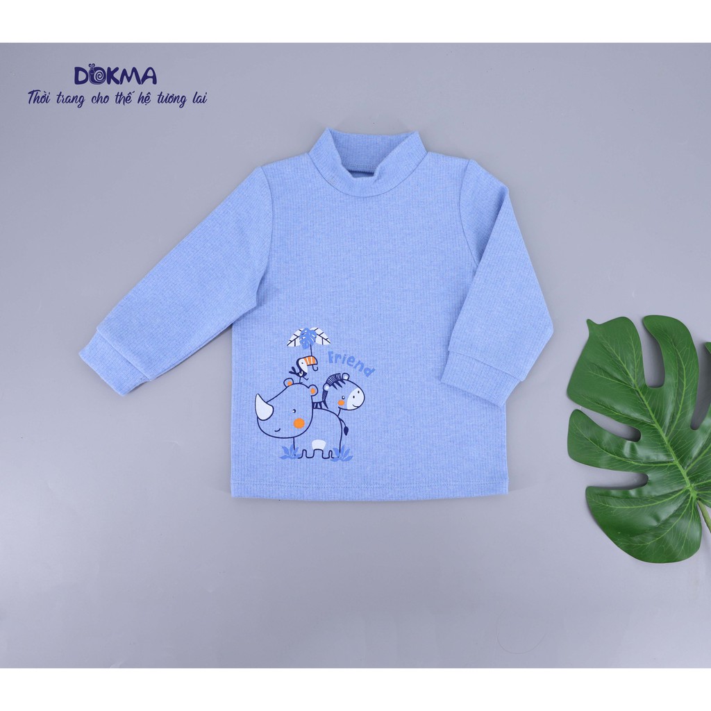 DA586 Áo cổ 3p dày Dokma (9-24m)