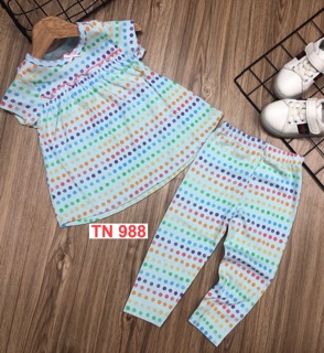 Bộ ngắn tay bé gái (combo 2 bộ)