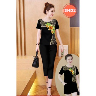 Set bộ đồ lửng nữ mặc nhà cực đep