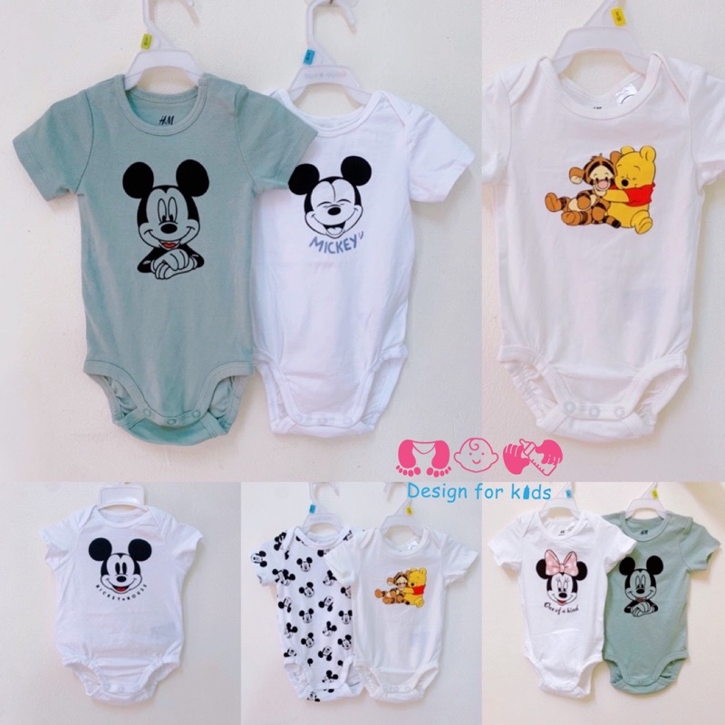 Body chip cộc tay vải ORGANIC COTTON cao cấp hàng xuất dư cho bé