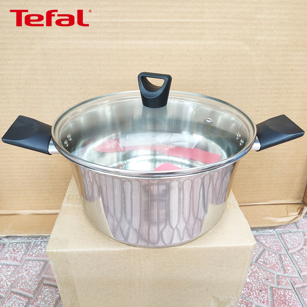 Bộ 2 nồi và 1 quánh Inox 304 Tefal Simpleo 18cm/20cm/24cm hàng chính hãng, bảo hành 5 năm