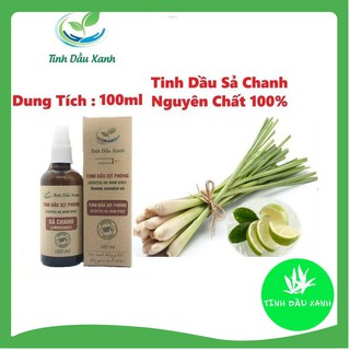 Tinh Dầu Xịt Phòng, Xịt Ô tô Sả Chanh Lọ 100ml - Tinh Dầu Xanh Nguyên Chất