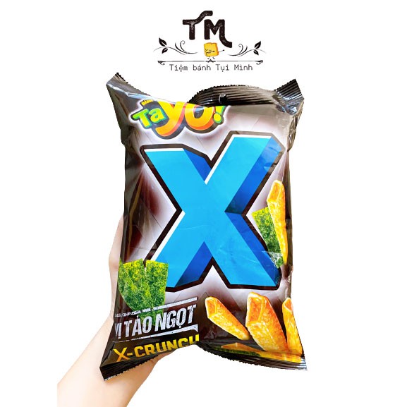 Bánh Snack X - Crunch khoai tây vị tảo ngọt 30g, đô ăn vặt