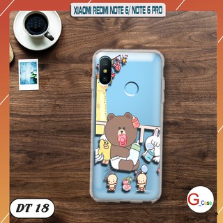 Ốp lưng Xiaomi Redmi Note 6/ Note 6 Pro dẻo trong in hình