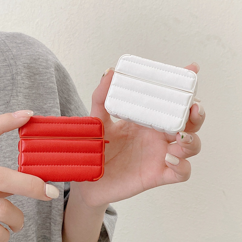 Vỏ Bảo Vệ Hộp Sạc Tai Nghe AirPods Pro 1/2/ 3 Màu Trơn Đơn Giản Thời Trang