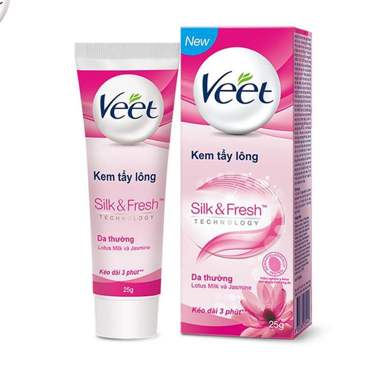 Kem Tẩy Lông Cho Da Thường Veet Silk &amp; Fresh