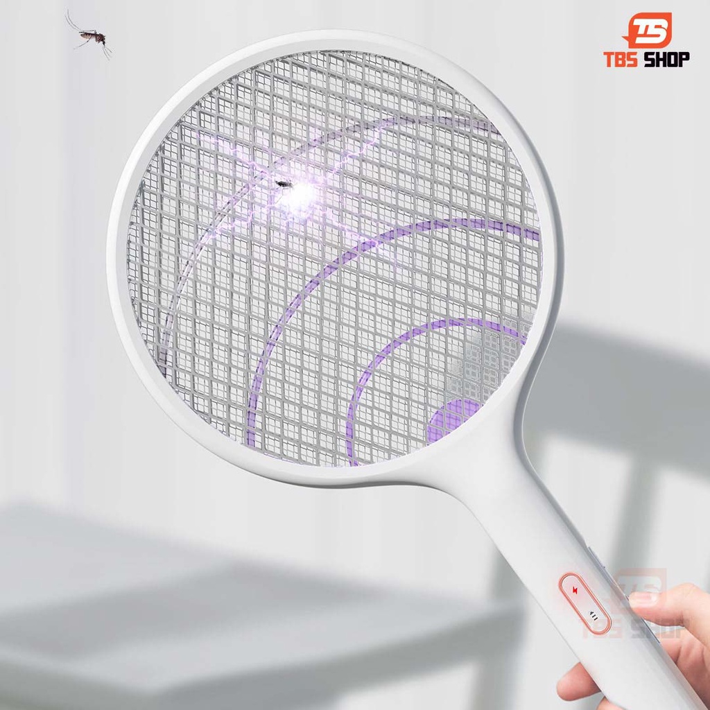 Vợt muỗi Qualitell Xiaomi E1, Kiêm đèn bắt muỗi giá đỡ miễn phí