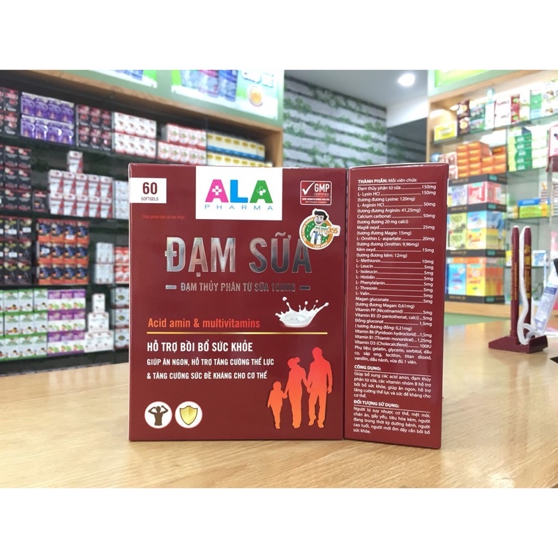 ĐẠM SỮA- sản phẩm bổ sung các vitamin giúp bổ sức khoẻ