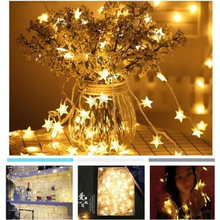 Đèn trang trí hình ngôi sao - đèn vàng