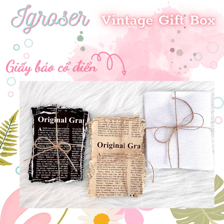 ⚡ Set giấy dán trang trí phong cách Vintage