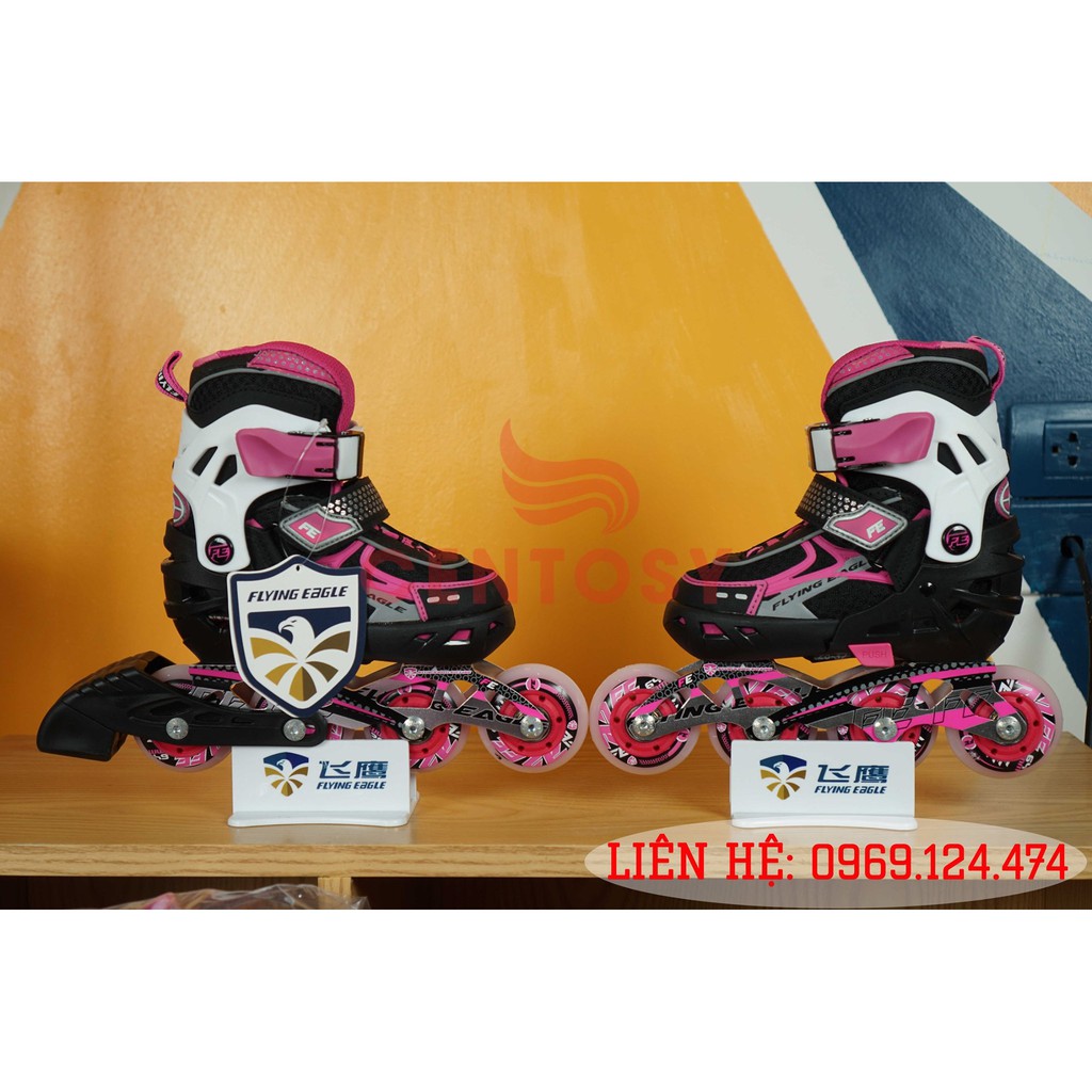 Hình ảnh thật Giày patin Flying Eagle V5 cam LH:0856743565