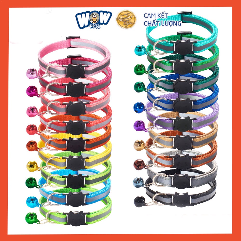 Vòng cổ lục lạc cho chó mèo giá rẻ Wowpets, Phụ kiện đeo cổ cho thú cưng