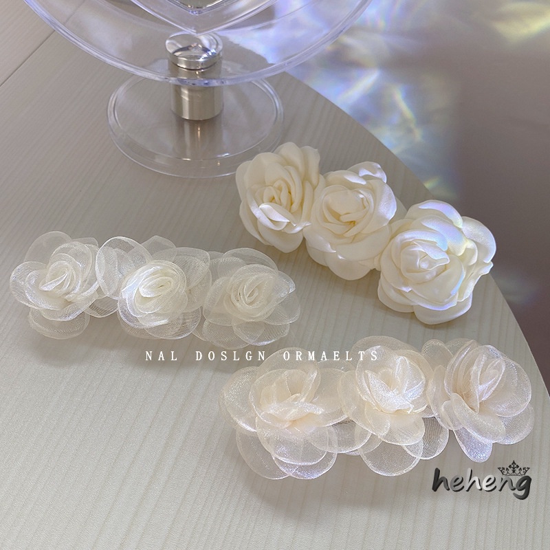 South Korea chao xian Camellia Hairpin Head ding jia Fashion Ladies Wind High-Grade Niche Flowers Hair Female