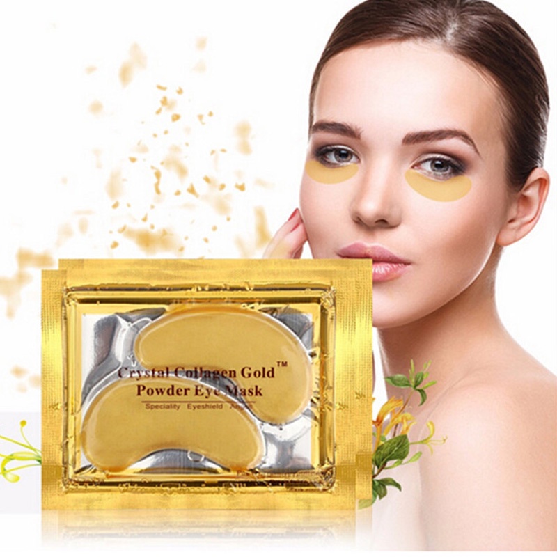 Hot Sale Eye Mask Gold Crystal collagen Eye Masks Anti-Puffiness Dark Circles Anti Aging Moisturizing Eye Face Skin Care Products fortunely.vn