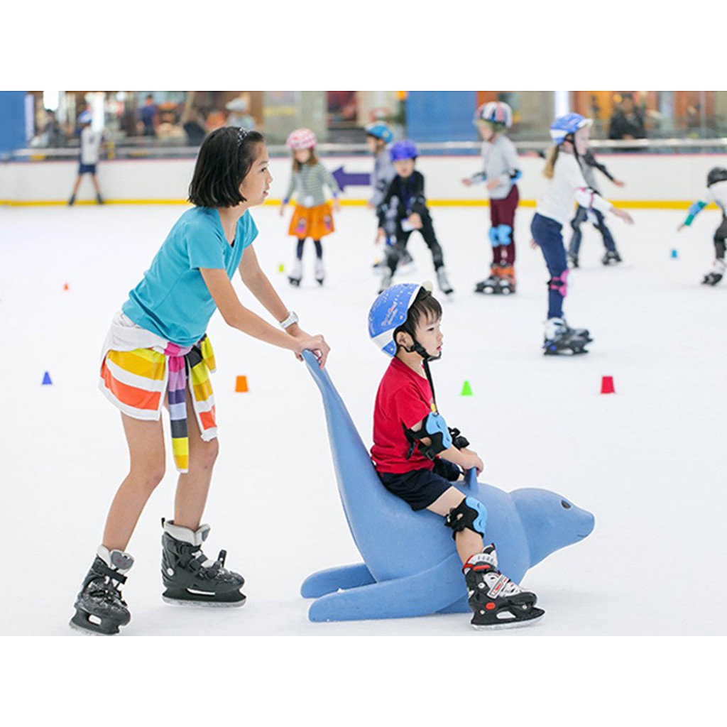 HCM [E-Voucher] Vé vào cửa, Gói thuê giày trượt, Thuê hình hải cẩu tại Sân băng Vincom Ice Rink Landmark 81- T7,CN (TK)