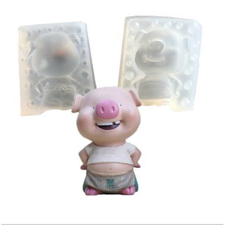 Khuôn heo sứt răng 2 mảnh silicon