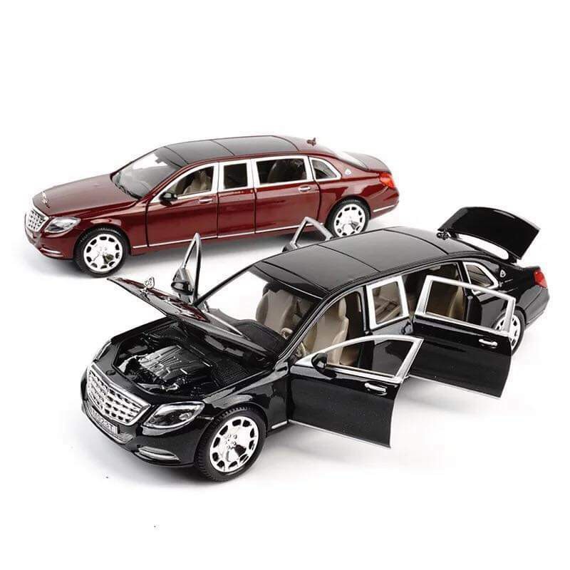 [SALE30% - FREESHIP] Ô TÔ MÔ HÌNH SẮT TRƯNG BÀY MERCEDES-BENZ MAYBACH S600 1:24 XLG(Đỏ đun) ĐỒ CHƠI CAO CẤP KHÔNG CHÌ