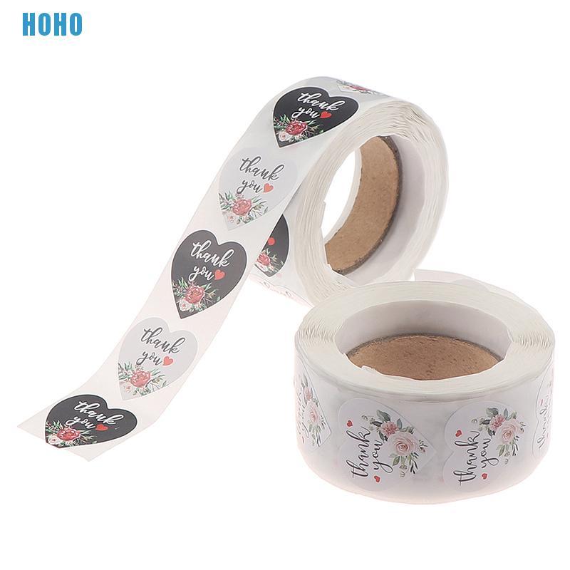 Set 500 Miếng Dán Trang Trí Hình Chữ Thank You Xinh Xắn