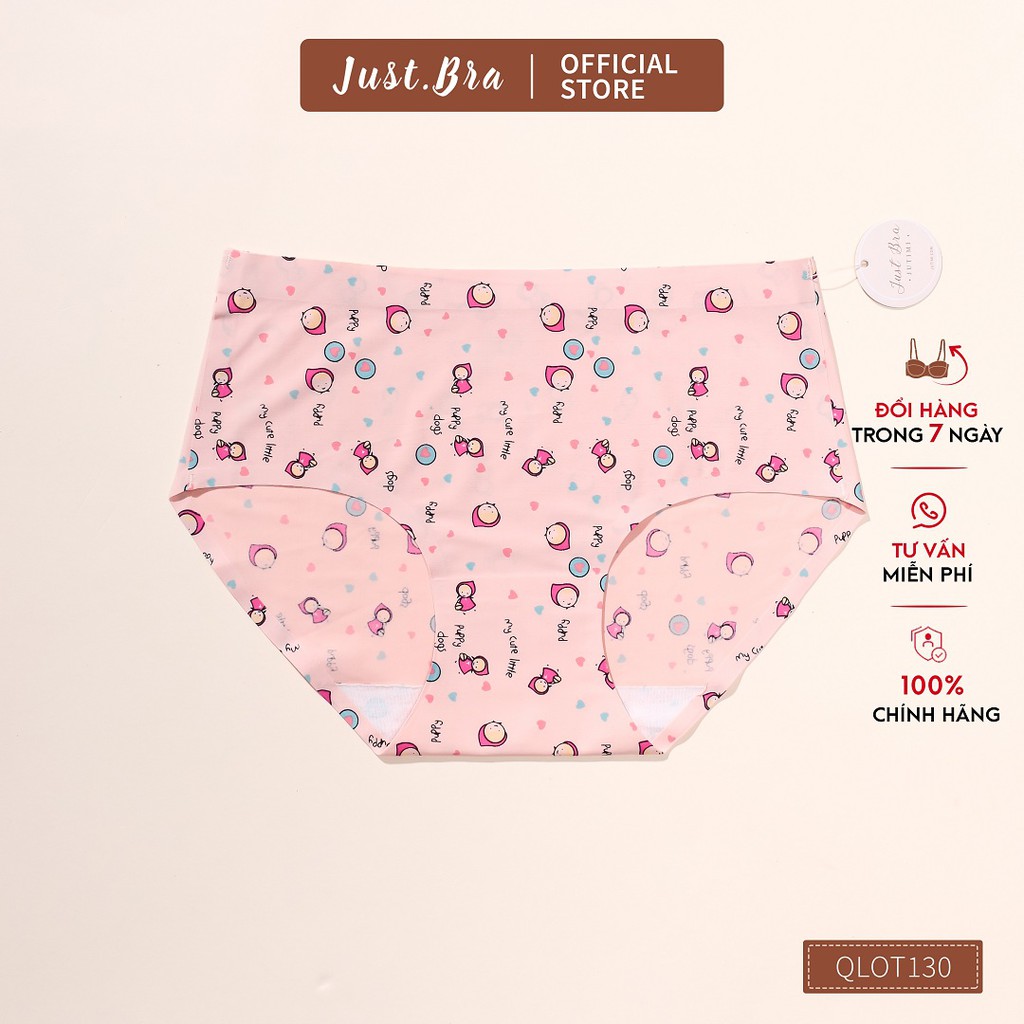 Quần lót Just Bra chất liệu su không lộ viền, họa tiết đáng yêu QLOT130