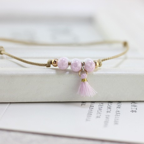 Lắc chân gốm tua rua nhiều màu phụ kiện thời trang Decorme | BigBuy360 - bigbuy360.vn