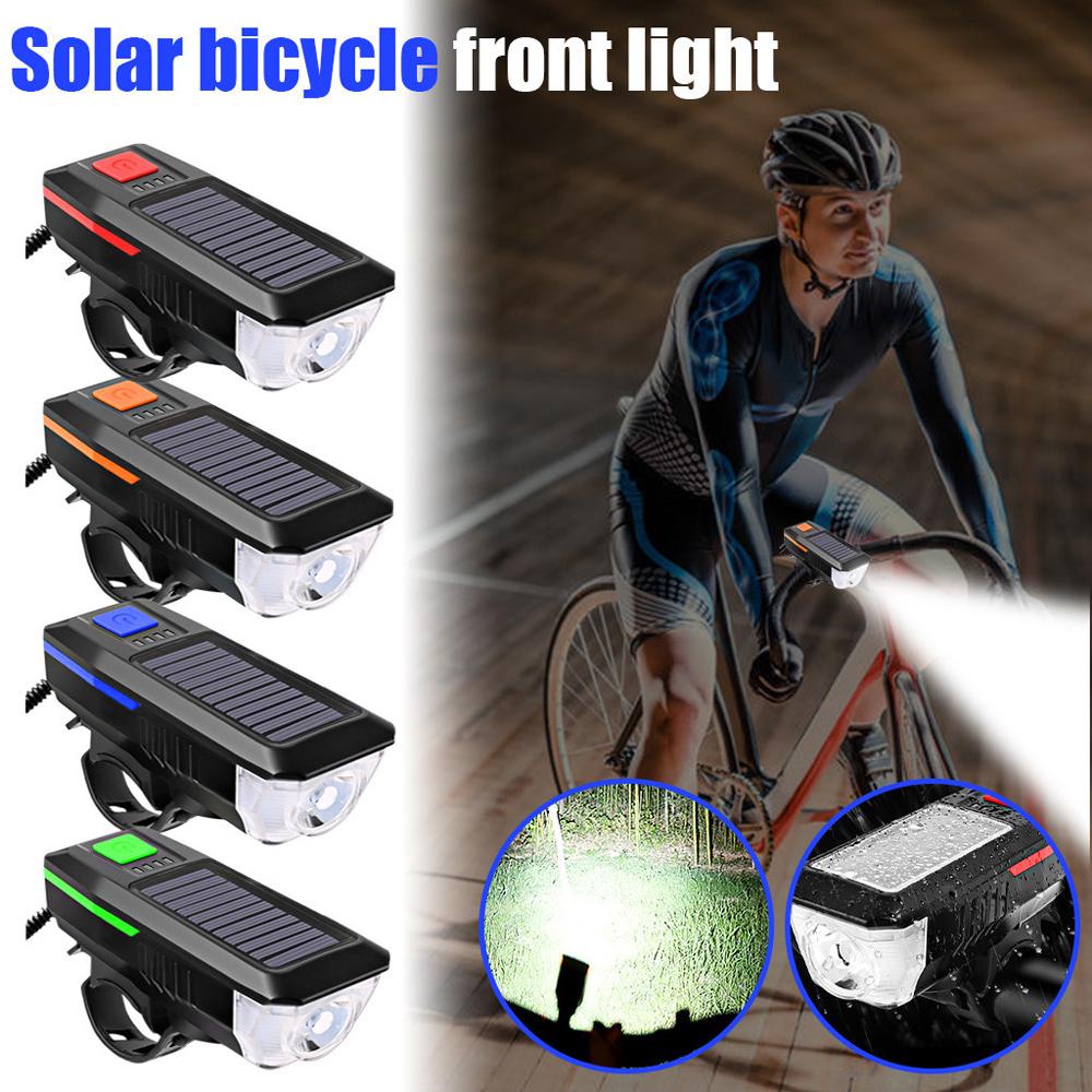 Đèn Pha LED Tích Hợp Còi Gắn Tay Lái Xe Đạp