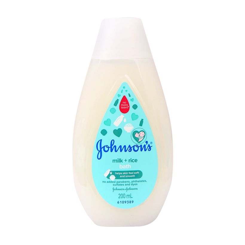 Sữa tắm JOHNSON Baby Bath Milk Rice 200ml (Dùng được cho mẹ và bé)