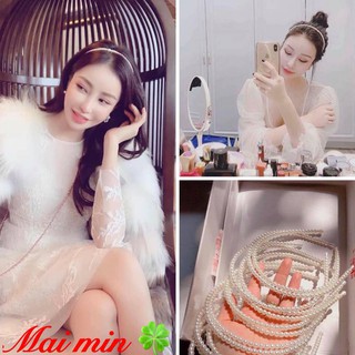 Bờm tóc nữ thời trang họa tiết HẠT LỚN