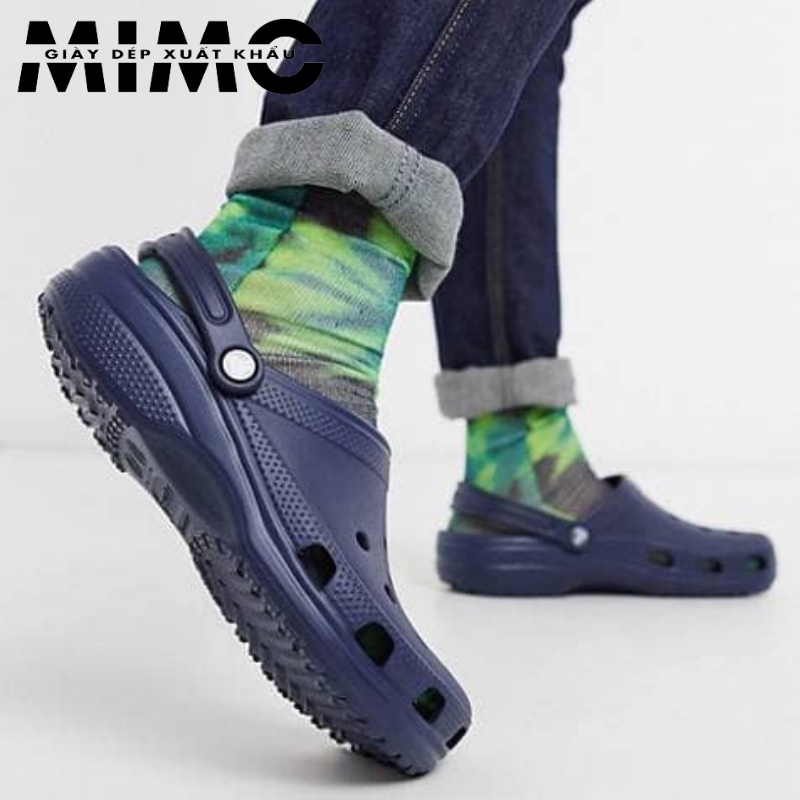 [Tặng 10 jibit] - Sục Classic màu xanh navy, dép sục nhựa đi mưa êm mềm, bền đẹp, chống trơn trượt cho nam nữ