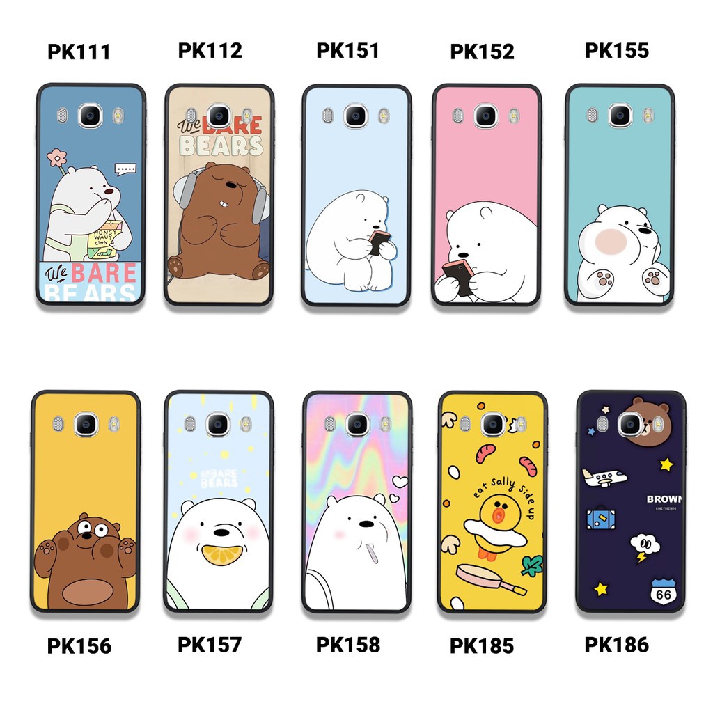 [Freeship từ 50k] ỐP LƯNG SAMSUNG J3 - J5 - J7 2015 IN HÌNH GẤU WE BARE BEARS CHẤTLƯỢNG-SIÊUBỀN-SIÊUĐẸP <GIẢM SHOCK>