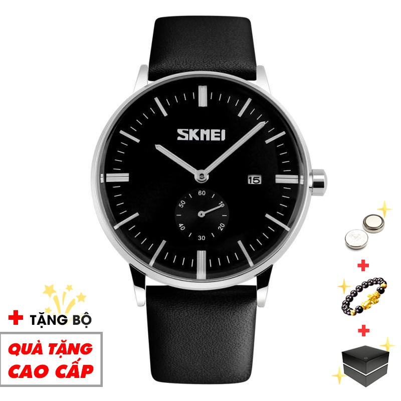 Đồng hồ nam SKMEI cổ điển dây da chống nước chính hãng Tony Watch 68