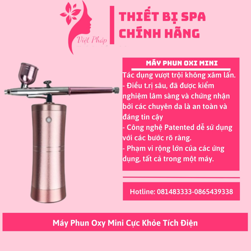Máy phun oxi chăm sóc da mini có tích điện