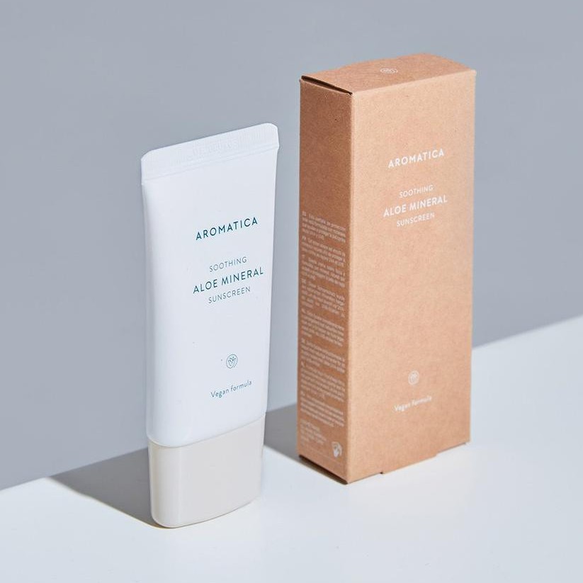 Kem chống nắng chiết xuất Lô Hội hữu cơ Aromatica Aloe Mineral Sun Cream SPF 50 PA ++++50gr | BigBuy360 - bigbuy360.vn