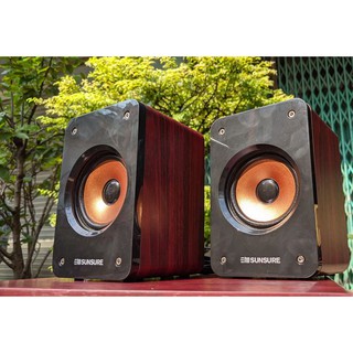 CTY MT Loa vi tính SUNSURE Q60 thùng loa bằng gỗ hàng cao cấp âm thanh hay bass treble đầy đủ giá rẻ chính hãng(BH 12T)