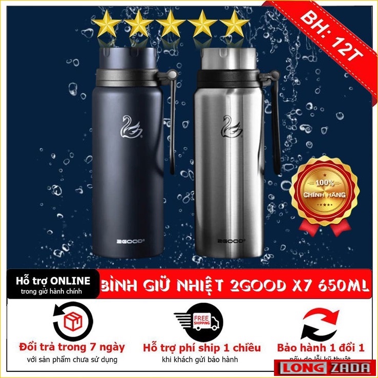 Bình Giữ Nhiệt ĐA Năng 2Good Bình Giữ Nhiệt Cao Cấp Mang Đi Làm Đi Tập Thể Thao Hoặc Đi Học Thiết Kế Nhỏ Gọn Tiện Lợi