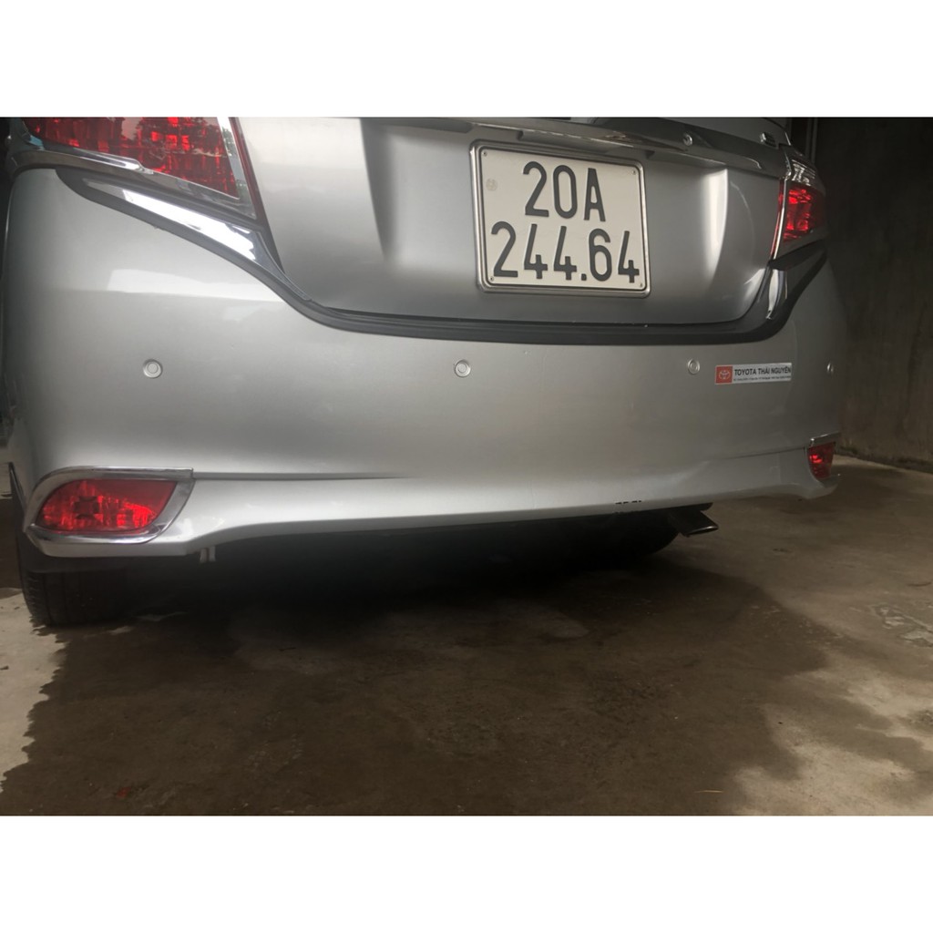 Bộ ốp viền đèn gầm  Trước và Sau xe Vios 2014-2017