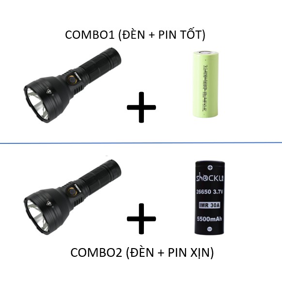 Đèn pin Mateminco MT35 Mini ( Astrolux FT03 ) SST40 / XHP50Max 2400 /4300 Lumen Chiếu xa 875m USB-C 26650