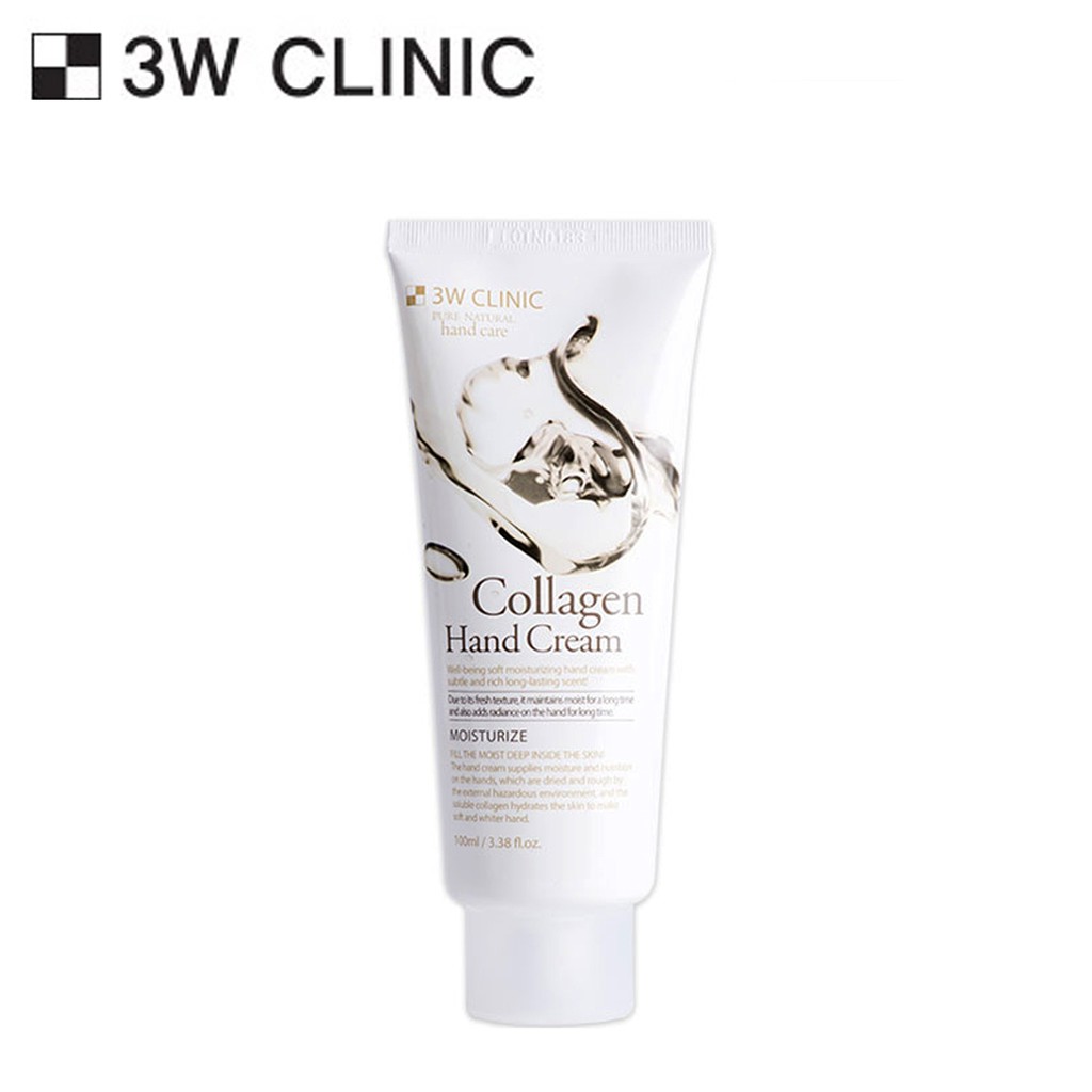 KEM DƯỠNG DA TAY COLLAGEN HAND CREAM 3W CLINIC 100ML