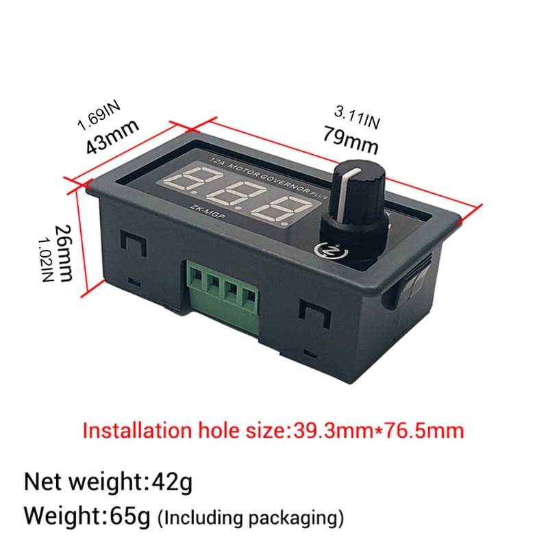 Mạch Điều Khiển Tốc Độ Động Cơ PWM 5-30V 12A 360W