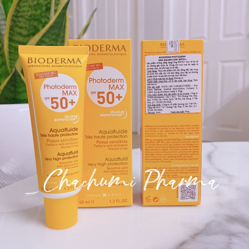 Kem chống nắng cho da dầu mụn Bioderma photoderm max aquafluide