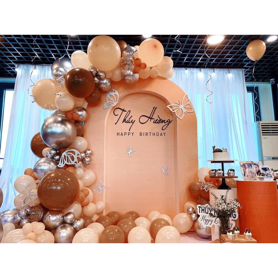 Set 5 quạt gài dải bóng trang trí sinh nhật sự kiện - K213