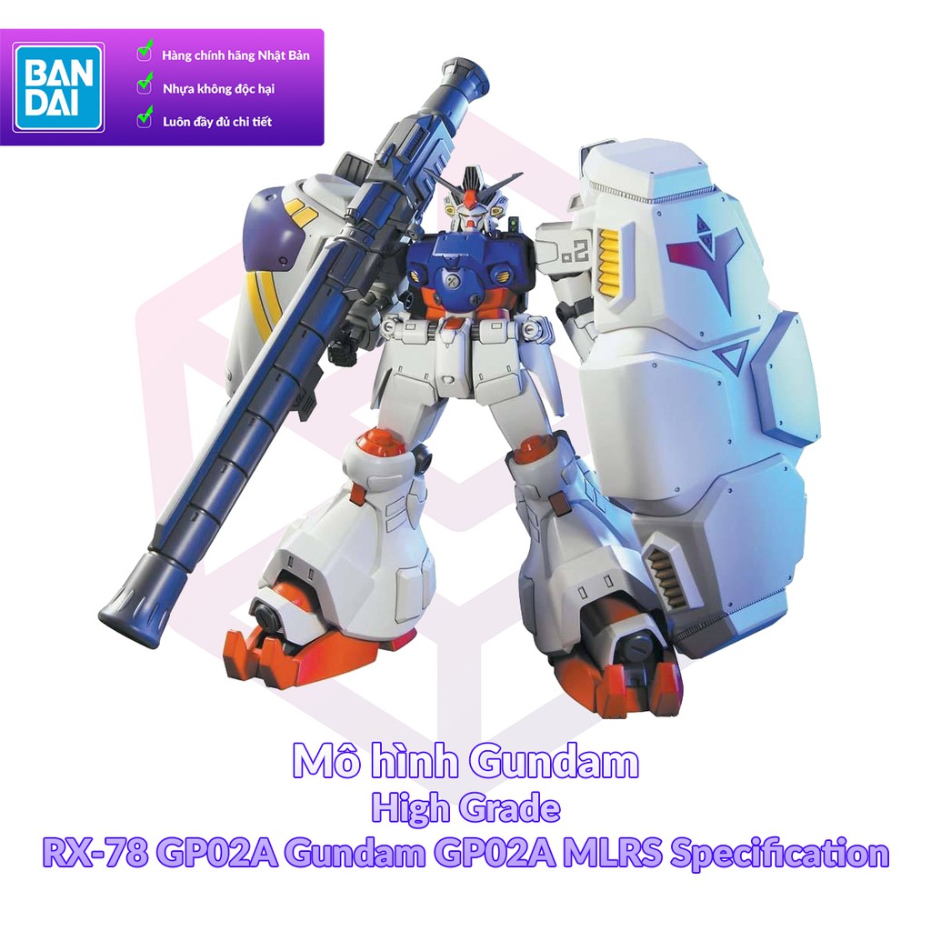 Mô Hình Gundam Bandai HG UC 075 RX-78 GP02A Gundam GP02A Type MLRS [GDB] [BHG]