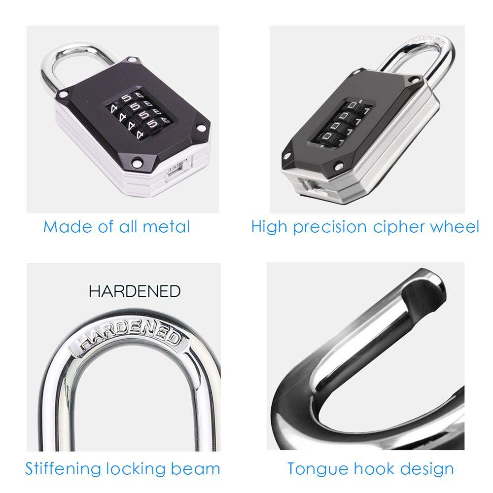 ZAIJIE24 Ổ Khóa Chống Trộm 4 Chữ Số
