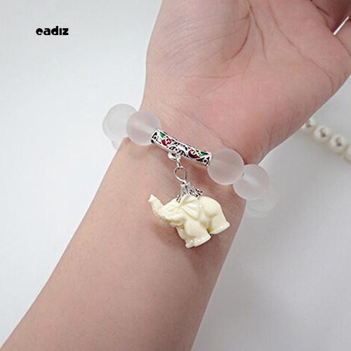 Vòng tay hạt đính hình con voi phong cách Hàn Quốc