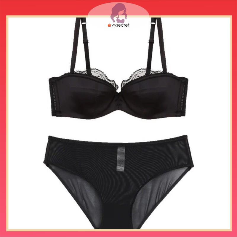 BỘ ĐỒ LÓT SATIN CAO CẤP 🍁 feeship 🍁 BỘ ÁO LÓT MUT MỎNG,CÓ GỌNG,ÔM NGỰC QUYẾN RŨ C1235 | BigBuy360 - bigbuy360.vn