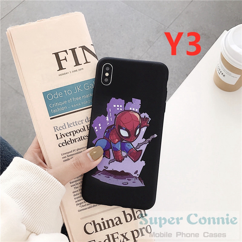 Ốp điện thoại dẻo vẽ siêu anh hùng Iron Man Spider-Man cho Oppo A9 A5 2020 A11 A53 A71 A3s A1k A37 A7 F7 F9 F5 F1s F3 A83 A57