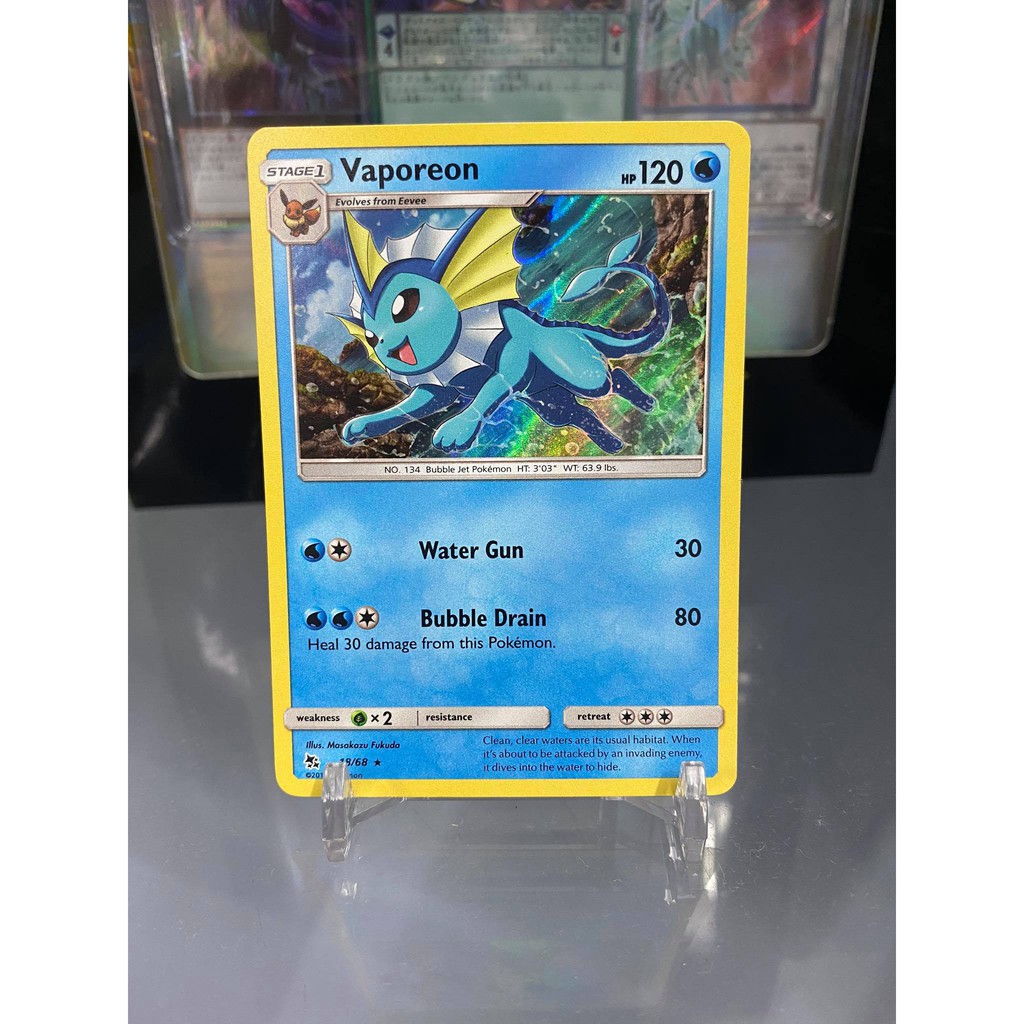 [ Dưa Hấu Yugioh ] Lá bài thẻ bài Pokemon Vaporeon